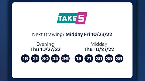 ny state lottery take 5 numbers|take 5 midday and evening.